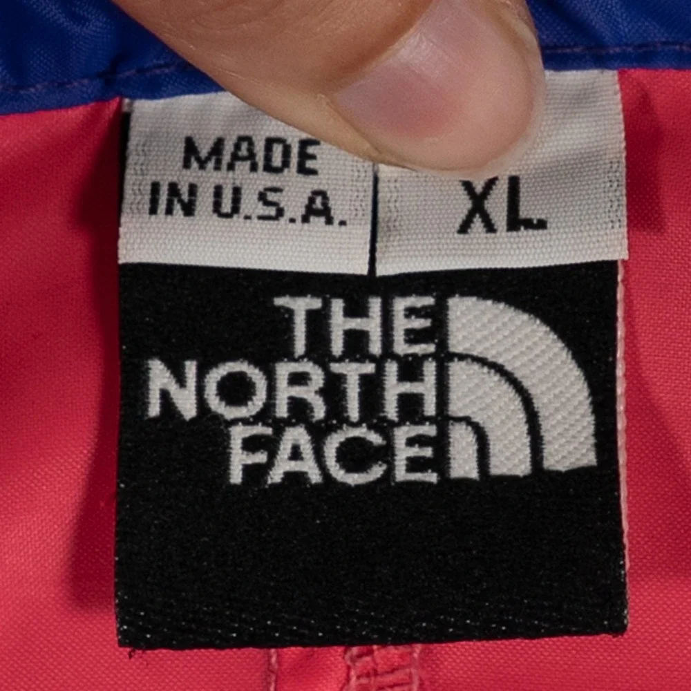 Vintage 90s The North Face Sidetracks Packable Jacket USA Made Colorblock